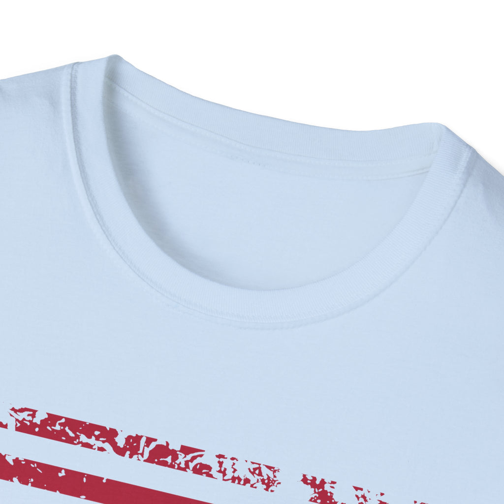 Braille FDJT T-Shirt – Red/Blue Distressed Flag Edition